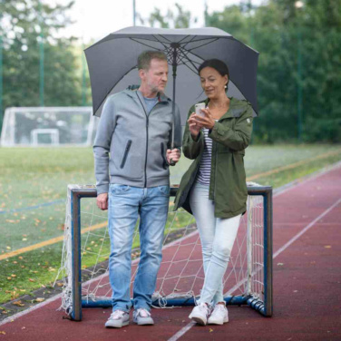 FARE Jumbo® XL Square Color Square Golf Umbrella with Your Logo, grey – detail view 3