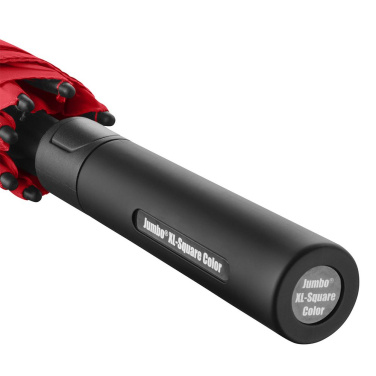 FARE Jumbo® XL Square Color Square Golf Umbrella with Your Logo, red – detail view 8
