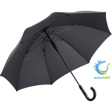 FARE® Style Midsize Automatic Umbrella with Coloured Details with Your Logo, black-grey – product photo