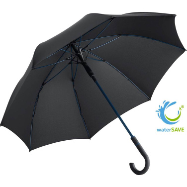FARE® Style Midsize Automatic Umbrella with Coloured Details with Your Logo, black-navy – product photo