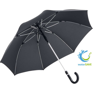 FARE® Style Midsize Automatic Umbrella with Coloured Details with Your Logo, black-white – product photo