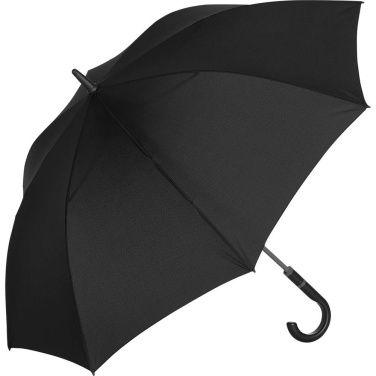 FARE® Style Midsize Automatic Umbrella with Coloured Details with Your Logo, black-grey – detail view 9