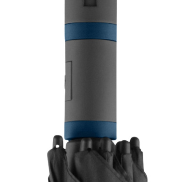FARE® Style Midsize Automatic Umbrella with Coloured Details with Your Logo, black-navy – detail view 4