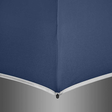 FARE® Windmatic® Midsize Automatic Umbrella with Reflective Piping with Your Logo, navy (waterSAVE®) – detail view 8