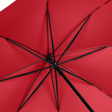 FARE® Windmatic® Midsize Automatic Umbrella with Reflective Piping with Your Logo, red (waterSAVE®) – detail view 7