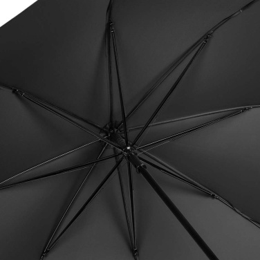FARE® Windmatic® Midsize Automatic Umbrella with Reflective Piping with Your Logo, black (waterSAVE®) – detail view 7