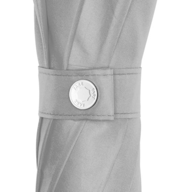 FARE® Whiteline Midsize Automatic Umbrella with White Details with Your Logo, light grey – detail view 8
