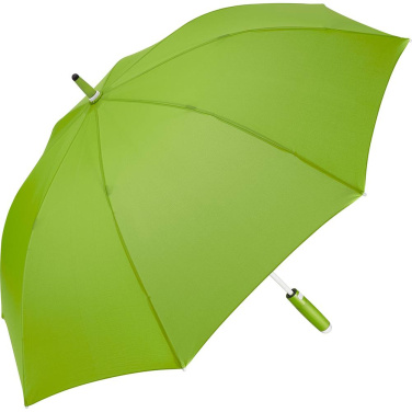 FARE® Whiteline Midsize Automatic Umbrella with White Details with Your Logo, lime – detail view 4