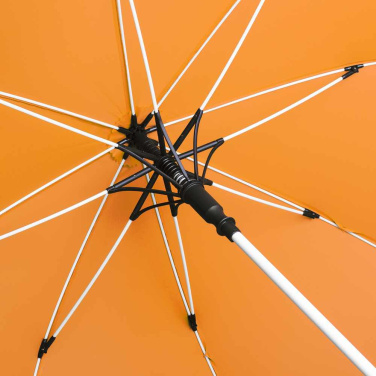 FARE® Whiteline Midsize Automatic Umbrella with White Details with Your Logo, orange – detail view 2