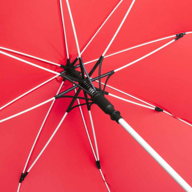 FARE® Whiteline Midsize Automatic Umbrella with White Details with Your Logo, red – detail view 2
