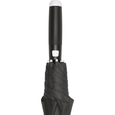 FARE® Whiteline Midsize Automatic Umbrella with White Details with Your Logo, black – detail view 6