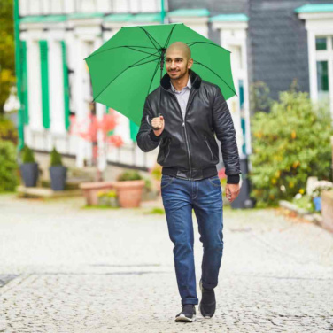 FARE Automatic Umbrella with Crook Handle 100 cm with Your Logo, light green – detail view 8
