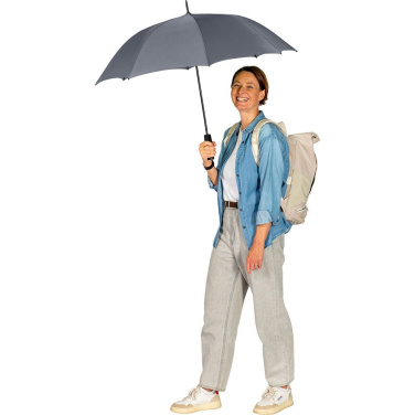 FARE Budget Automatic Umbrella Windproof 100 cm with Your Logo, grey – detail view 3