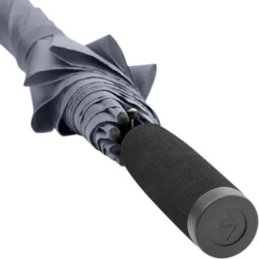 FARE Budget Automatic Umbrella Windproof 100 cm with Your Logo, grey – detail view 6