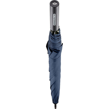 FARE Automatic Umbrella with Double Branding Area on Handle 105 cm with Your Logo, navy – detail view 4
