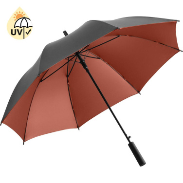 FARE® Doubleface Two-Colour Automatic Umbrella with Your Logo, grey/copper – product photo