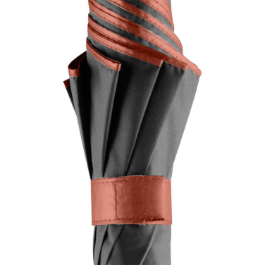 FARE® Doubleface Two-Colour Automatic Umbrella with Your Logo, grey/copper – detail view 9