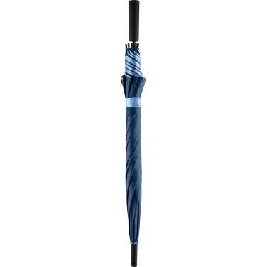FARE® Doubleface Two-Colour Automatic Umbrella with Your Logo, navy/light blue – detail view 6