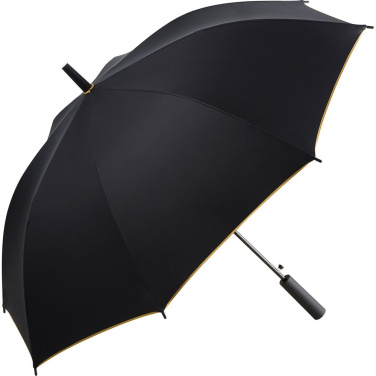 FARE® Doubleface Two-Colour Automatic Umbrella with Your Logo, black/gold – detail view 5