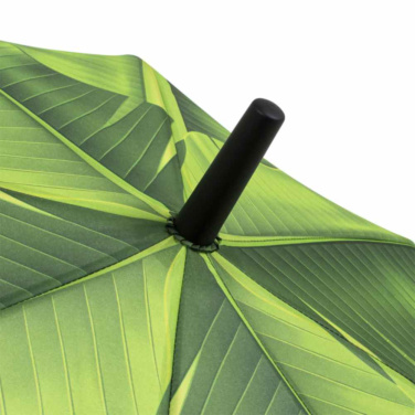 FARE® Motiv Patterned Automatic Umbrella with Your Logo, leaves design – detail view 6