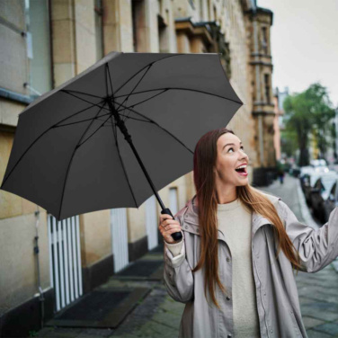 FARE Storm-Resistant Automatic Umbrella Windproof PLUS 105 cm with Your Logo, black – detail view 2
