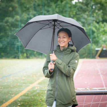 FARE® AC Automatic Umbrella with Reflective Piping and Fibreglass Shaft with Your Logo, grey – detail view 2