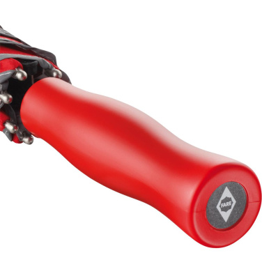 FARE® AC Automatic Umbrella with Reflective Piping and Fibreglass Shaft with Your Logo, red – detail view 6