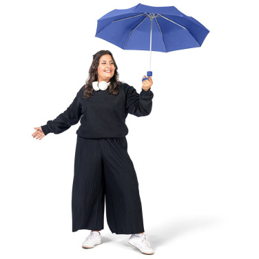 FARE Ultra-Light Aluminium Mini Umbrella with Your Logo, euroblue – detail view 2