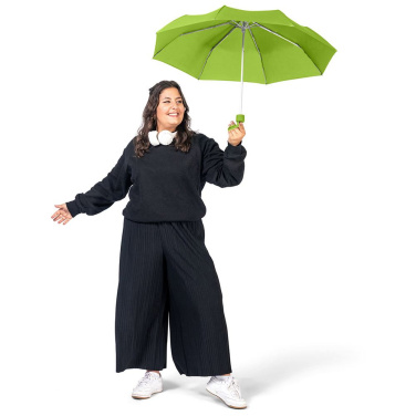 FARE Ultra-Light Aluminium Mini Umbrella with Your Logo, lime – detail view 2