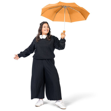 FARE Ultra-Light Aluminium Mini Umbrella with Your Logo, orange – detail view 2