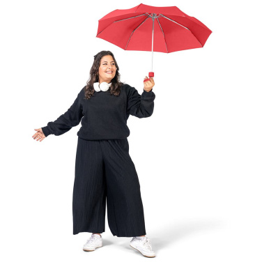 FARE Ultra-Light Aluminium Mini Umbrella with Your Logo, red – detail view 2