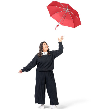 FARE Ultra-Light Aluminium Mini Umbrella with Your Logo, red – detail view 3