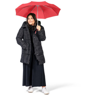 FARE Ultra-Light Aluminium Mini Umbrella with Your Logo, red – detail view 4