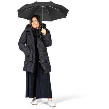 FARE Ultra-Light Aluminium Mini Umbrella with Your Logo, black – detail view 4