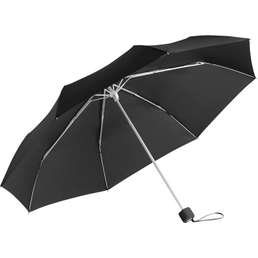 FARE Ultra-Light Aluminium Mini Umbrella with Your Logo, black – detail view 5