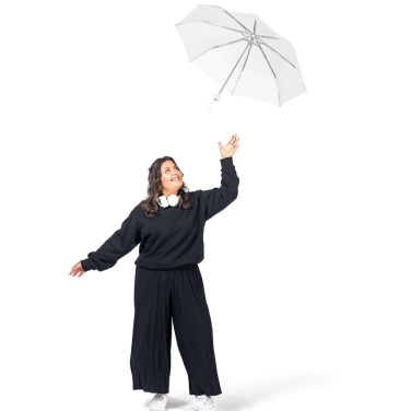 FARE Ultra-Light Aluminium Mini Umbrella with Your Logo, white – detail view 3