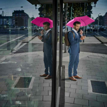 FARE® FiligRain Only95 Ultra-Light Mini Umbrella 95 g with Your Logo, magenta – detail view 8