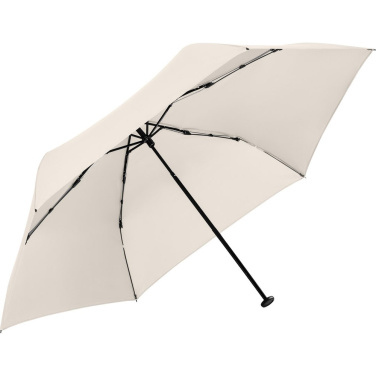 FARE® FiligRain ToGo Ultra-Light Mini Umbrella with UV Protection and Strap with Your Logo, cream – detail view 5