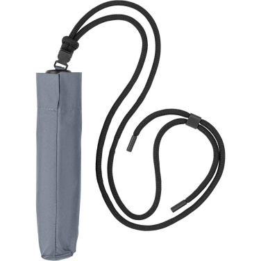 FARE® FiligRain ToGo Ultra-Light Mini Umbrella with UV Protection and Strap with Your Logo, grey – detail view 6