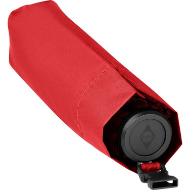 FARE® FiligRain ToGo Ultra-Light Mini Umbrella with UV Protection and Strap with Your Logo, red – detail view 8