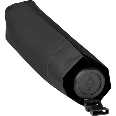 FARE® FiligRain ToGo Ultra-Light Mini Umbrella with UV Protection and Strap with Your Logo, black – detail view 8