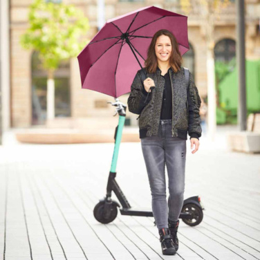 FARE AOC Automatic Open & Close Pocket Umbrella with Your Logo, bordeaux – detail view 8