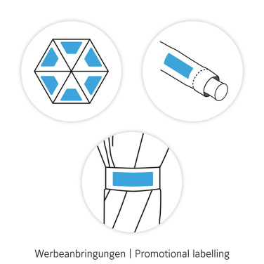 FARE Safebrella® Pocket Umbrella with LED Light and Reflectors with Your Logo – product photo