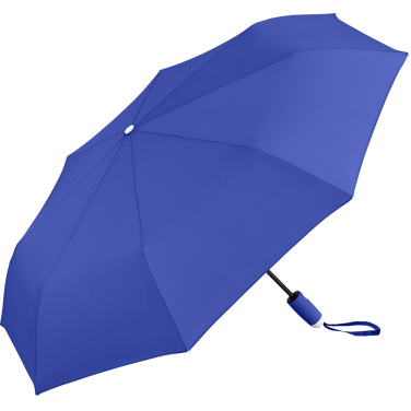 FARE® Whiteline Automatic Pocket Umbrella with White Details with Your Logo, euroblue – detail view 3