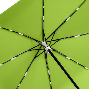 FARE® Whiteline Automatic Pocket Umbrella with White Details with Your Logo, lime – detail view 7