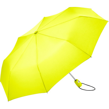 FARE® AOC Automatic Mini Pocket Umbrella with Your Logo (30 colours), neon yellow – product photo