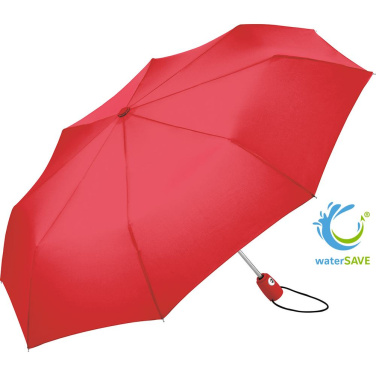 FARE® AOC Automatic Mini Pocket Umbrella with Your Logo (30 colours), red (waterSAVE®) – product photo