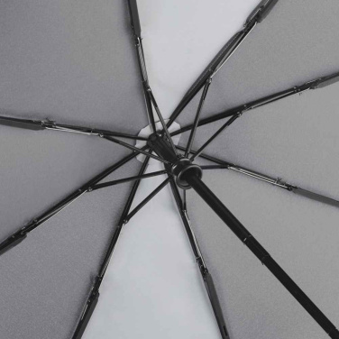 FARE® ColorReflex Automatic Mini Umbrella with Reflective Details with Your Logo, silver grey – detail view 7