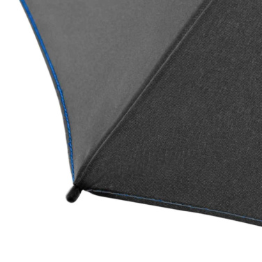 FARE® AOC Mini Style Automatic Pocket Umbrella with Coloured Details with Your Logo, black-euroblue – detail view 10