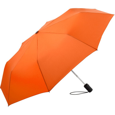 FARE® Automatic Mini Pocket Umbrella with Chrome Details with Your Logo, orange – product photo